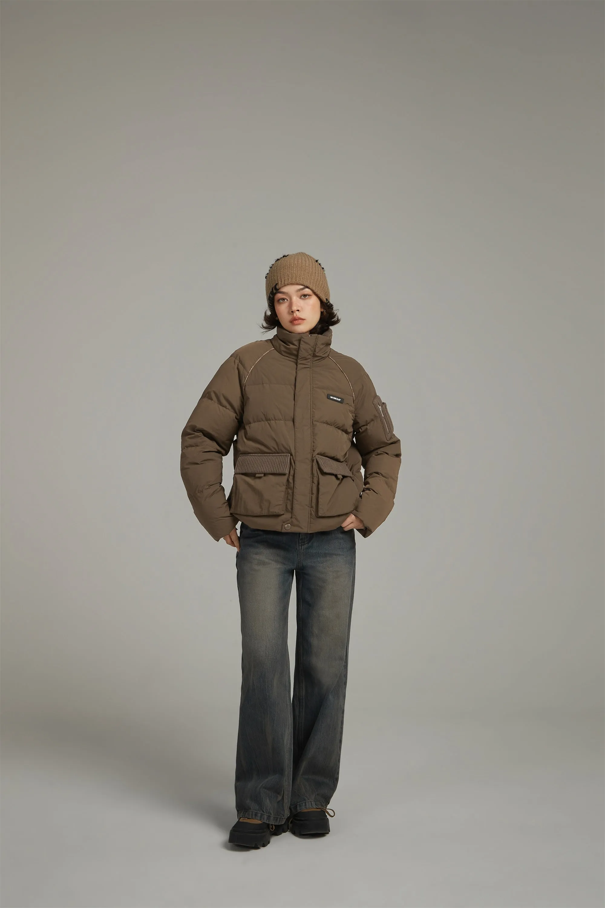 Raglan Big Pocket Padded Jacket