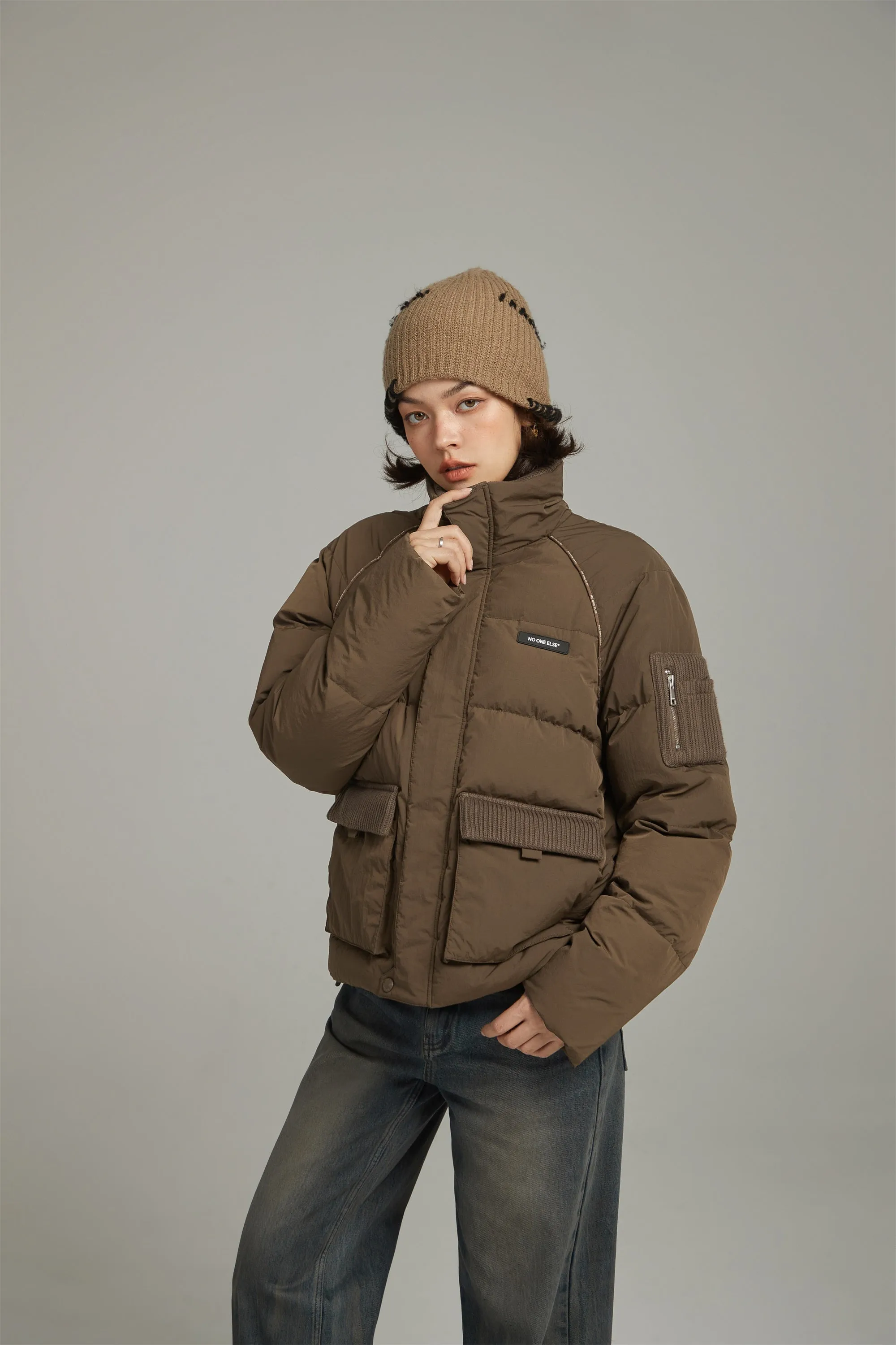 Raglan Big Pocket Padded Jacket