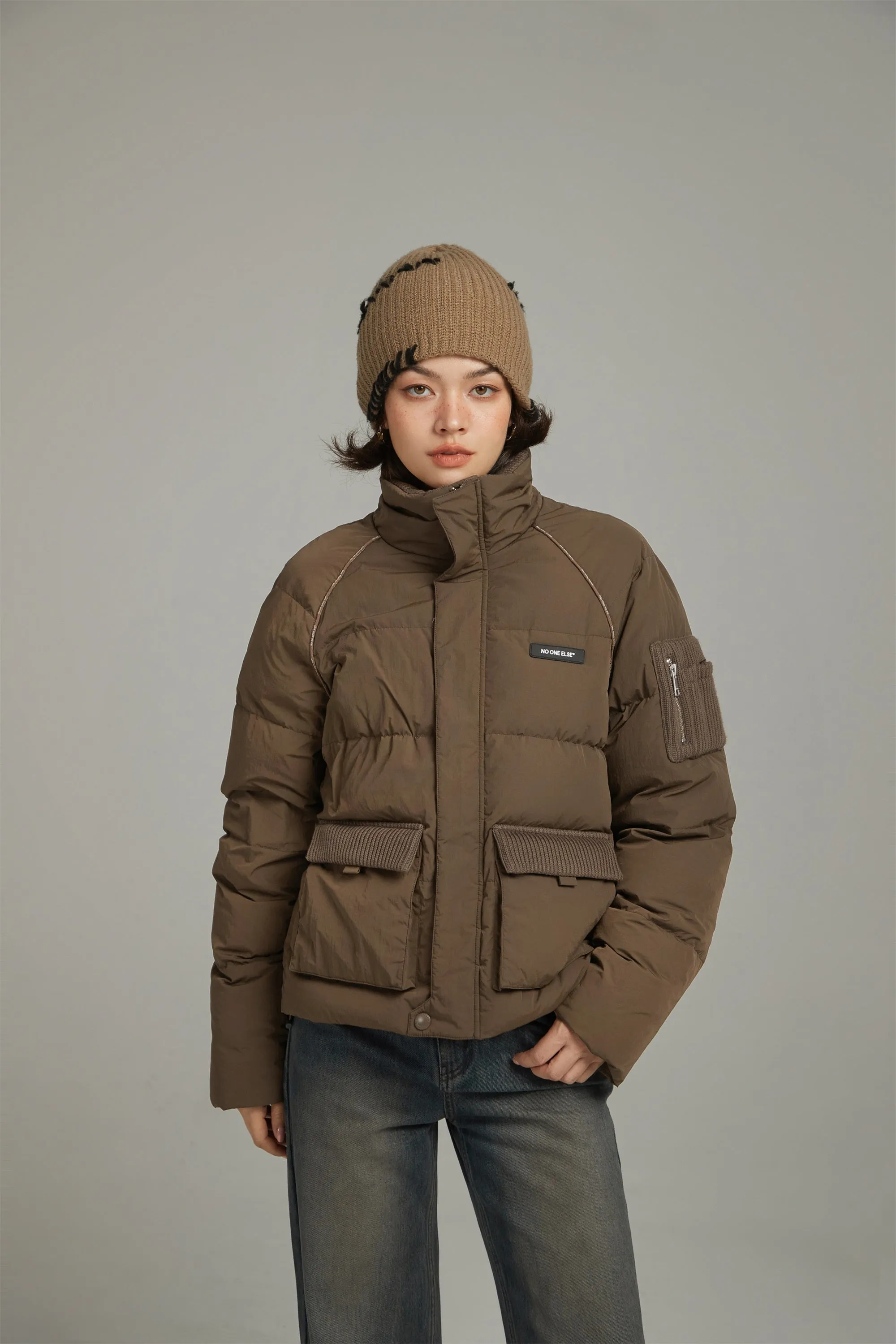 Raglan Big Pocket Padded Jacket