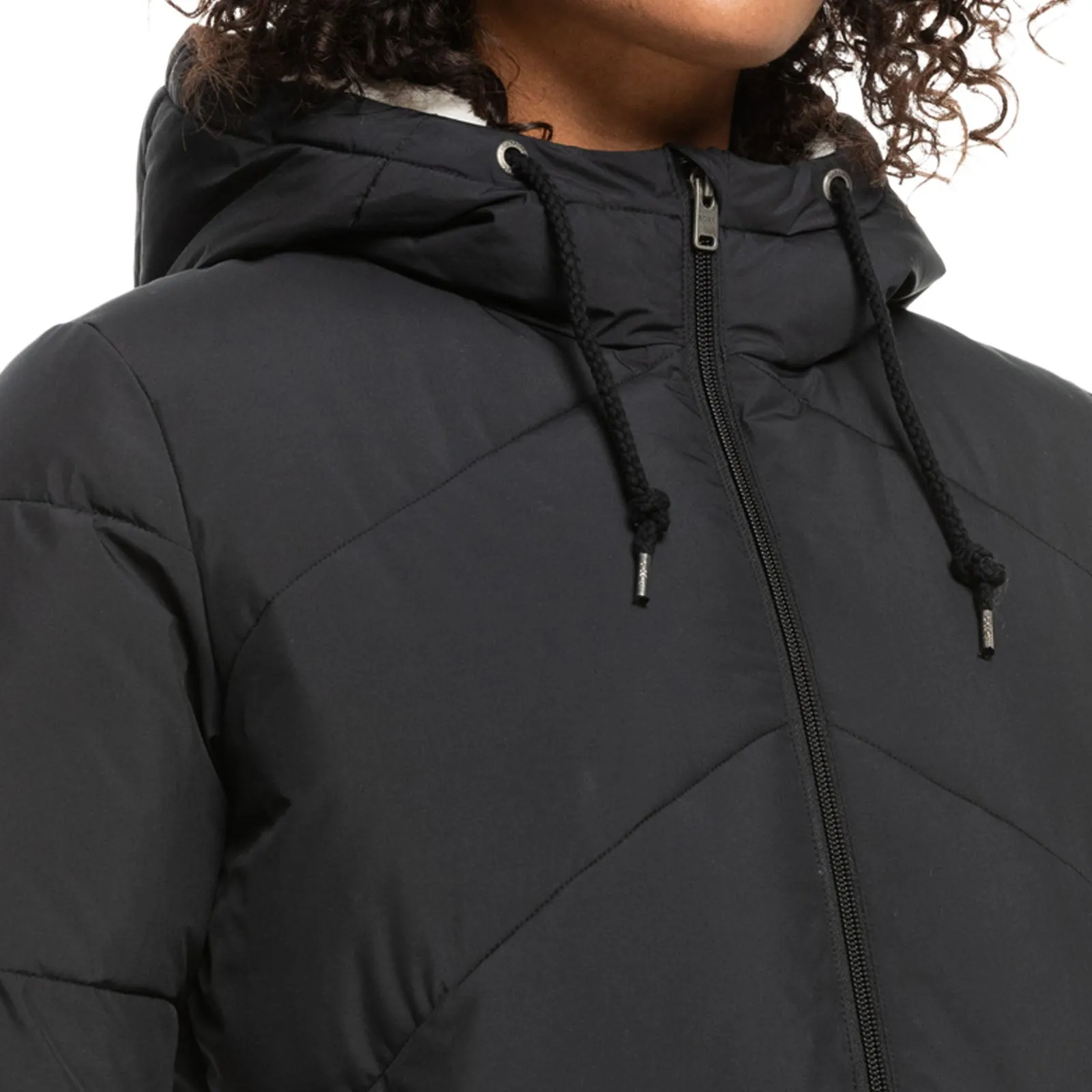 Roxy Womens Better Weather Hooded Longline Padded Jacket