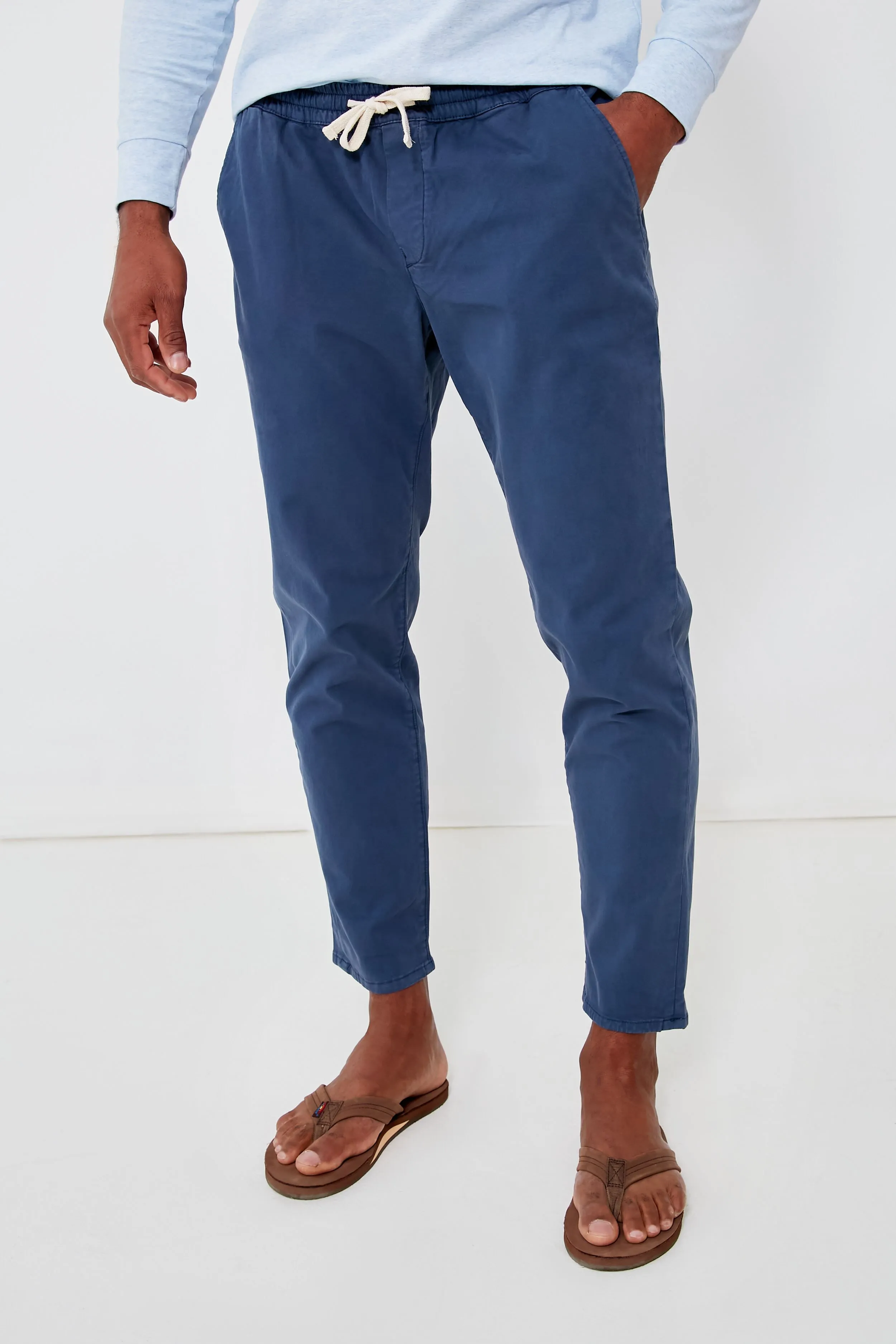 Slate Blue Athletic Fit Saturday Pant