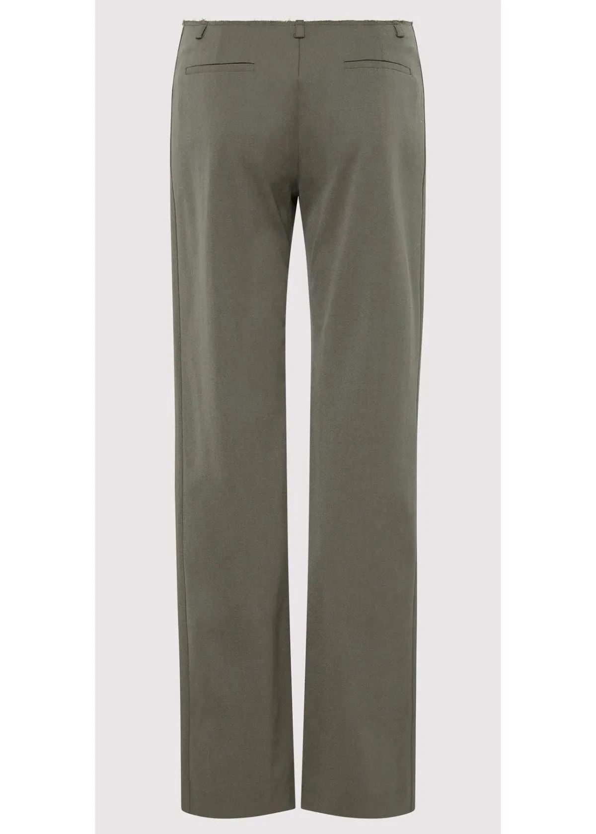 ST. AGNI Raw Edge Pant - Smokey Olive