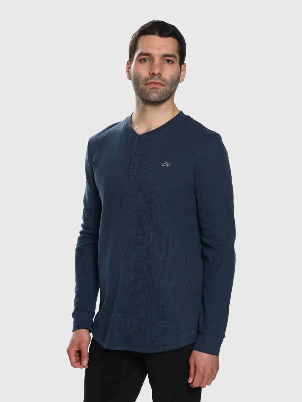 TEAMLTD Mens Winter Waffle Long Sleeve