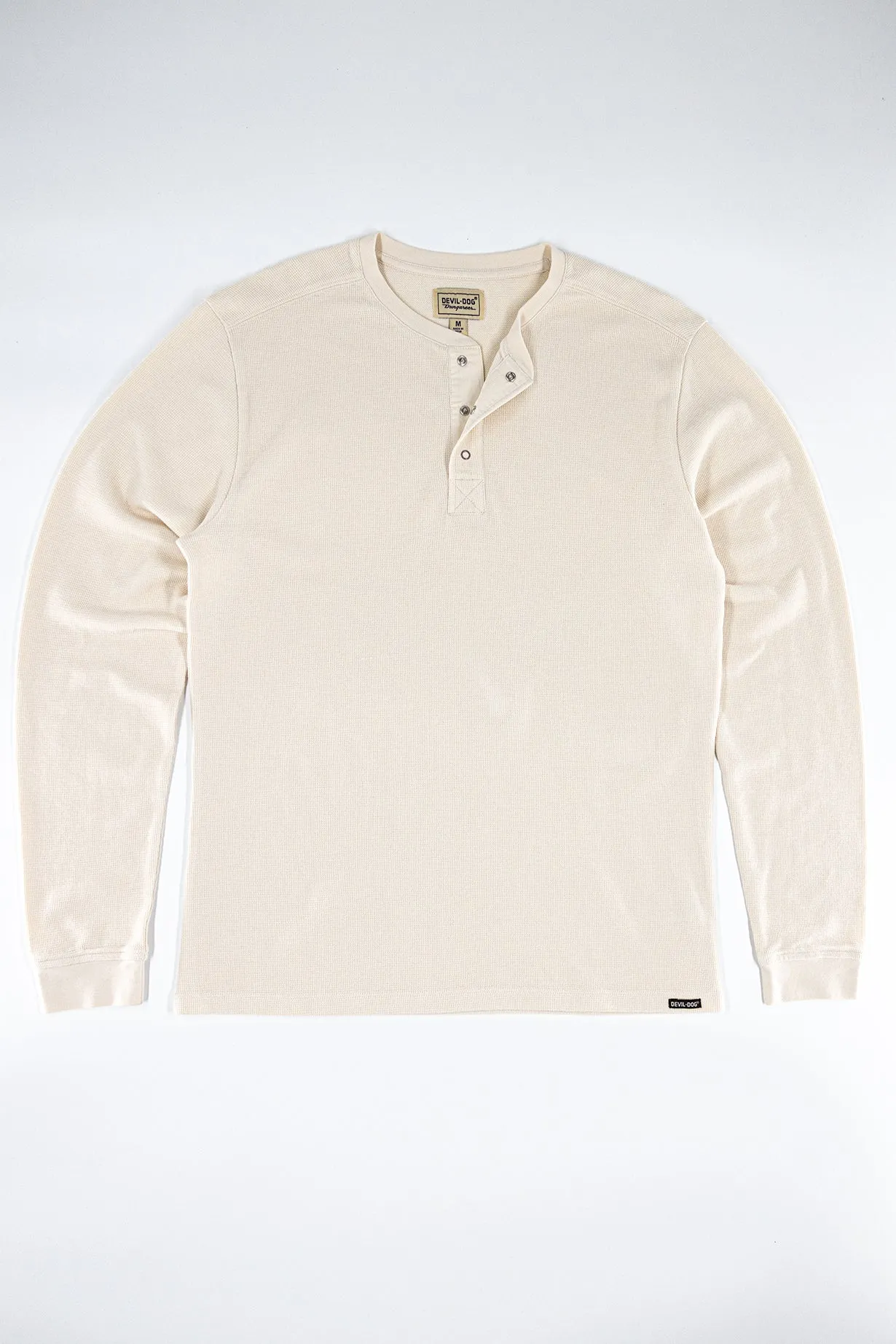 Waffle Henley - Oat