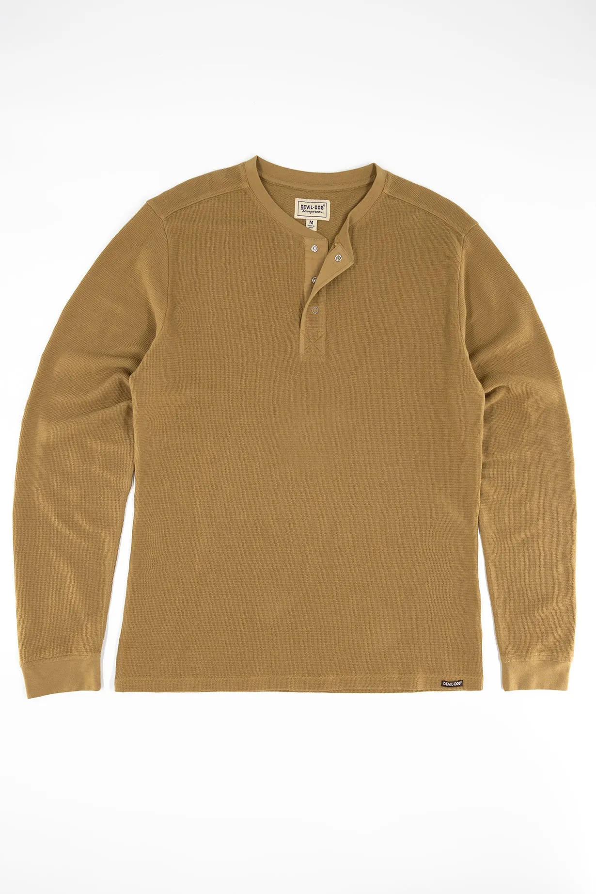 Waffle Henley - Walnut