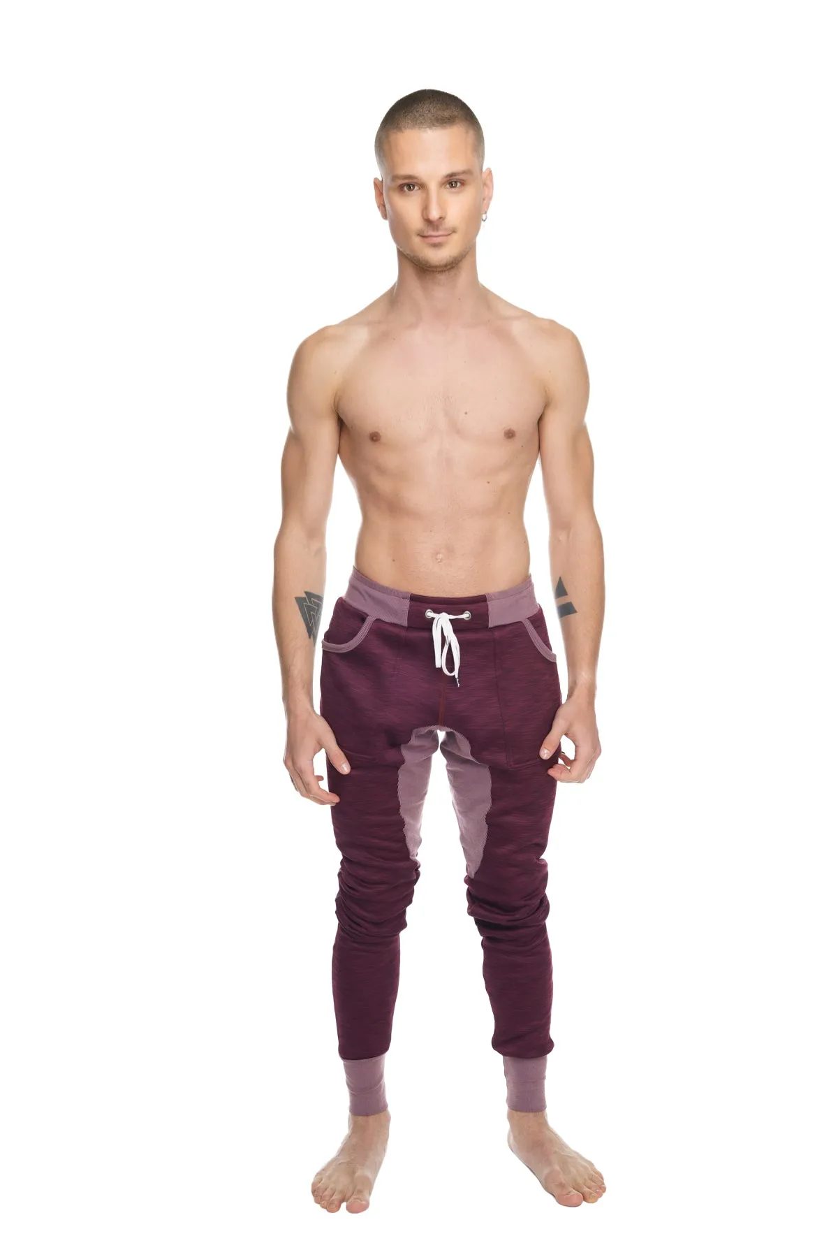 **Winter Edition** Performance Fleece Long Cuffed Jogger & Yoga Sweat Pants (Plum Purple)