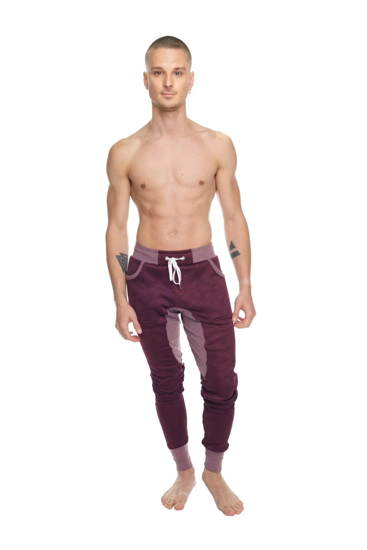 **Winter Edition** Performance Fleece Long Cuffed Jogger & Yoga Sweat Pants (Plum Purple)