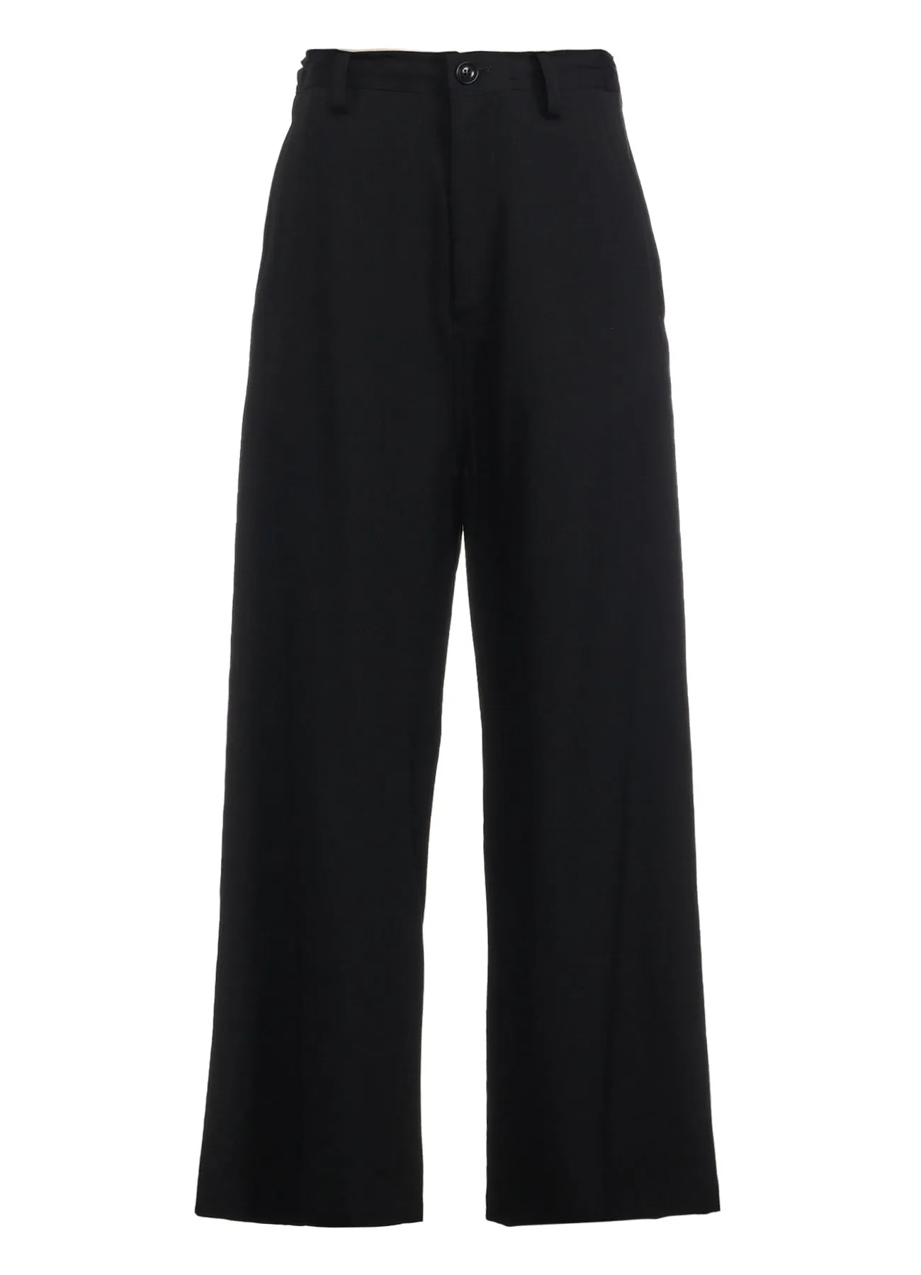 WOOL GABARDINE LONG STRAIGHT PANTS