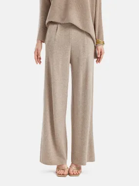 Wool Knit Wide-Leg Pants